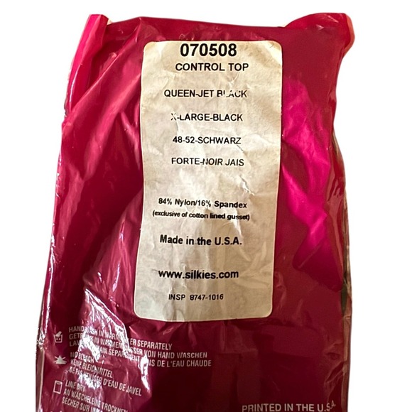 NWT Silkies Control Top Pantyhose 3 Pack Queen Beige Black Navy Blue Nude - Picture 5 of 9